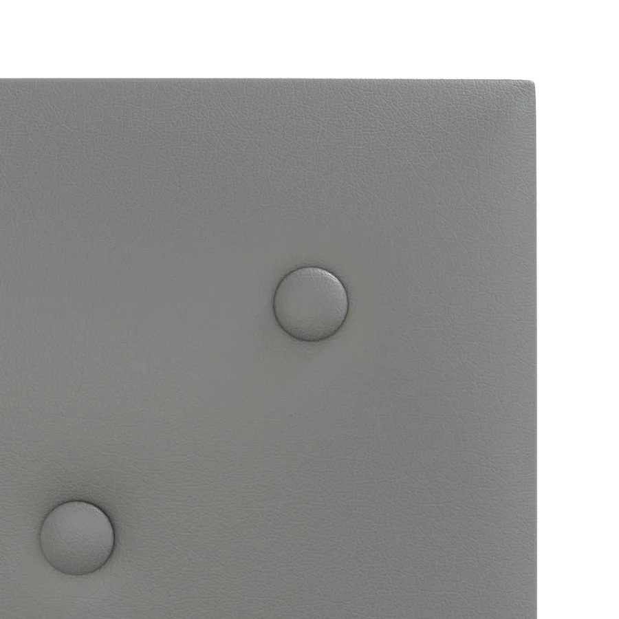 Tête de lit murale 12 pcs Gris 30 x 30 cm Simili cuir - 5