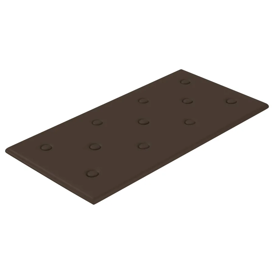 Tête de lit murale 12 pcs Marron 60 x 30 cm Simili cuir - 2
