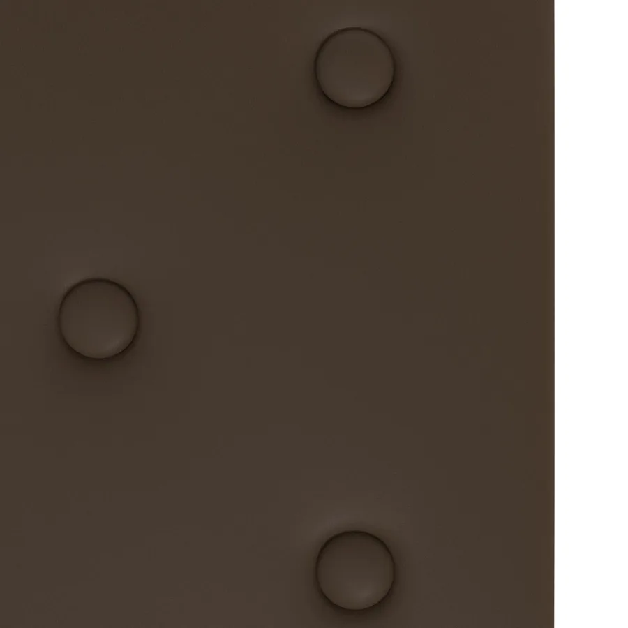 Tête de lit murale 12 pcs Marron 60 x 30 cm Simili cuir - 5