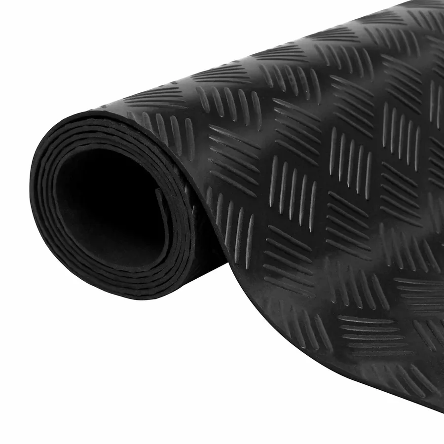 Tapis de sol Noir 1 x 2 m Caoutchouc - 2
