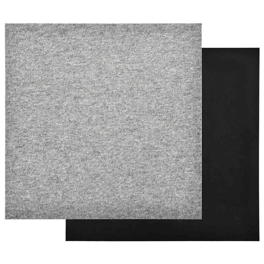 Tapis 20 pcs Gris clair 50 x 50 cm 100% Polypropylène - 3