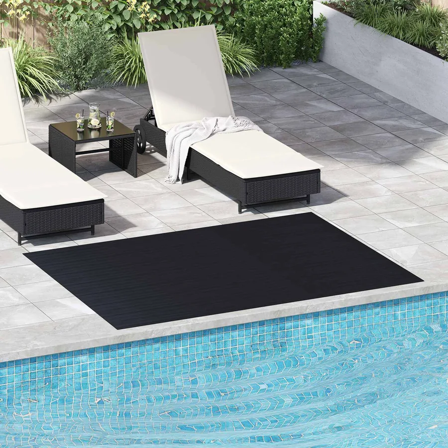 Tapis de sol Noir 1,5 x 2 m Caoutchouc
