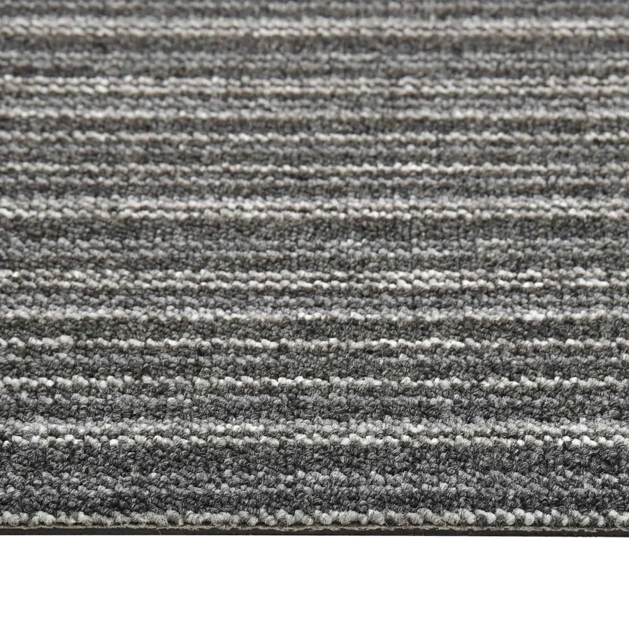 Tapis 20 pcs Anthracite rayé 50 x 50 cm 100% Polypropylène - 4