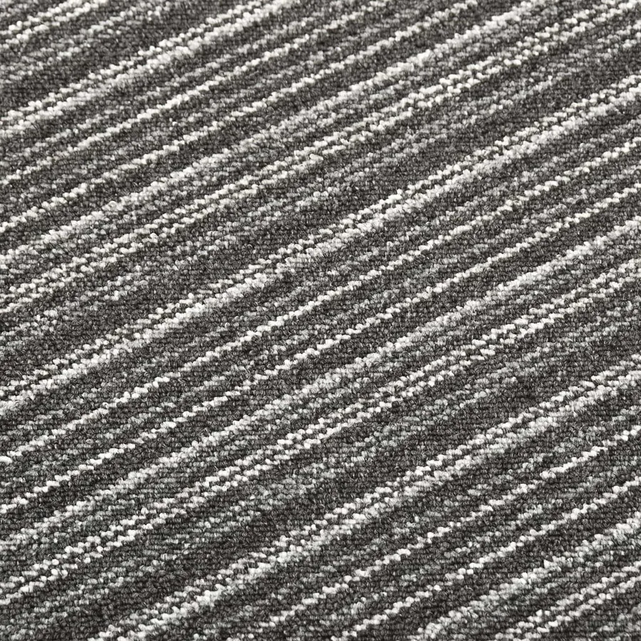 Tapis 20 pcs Anthracite rayé 50 x 50 cm 100% Polypropylène - 6