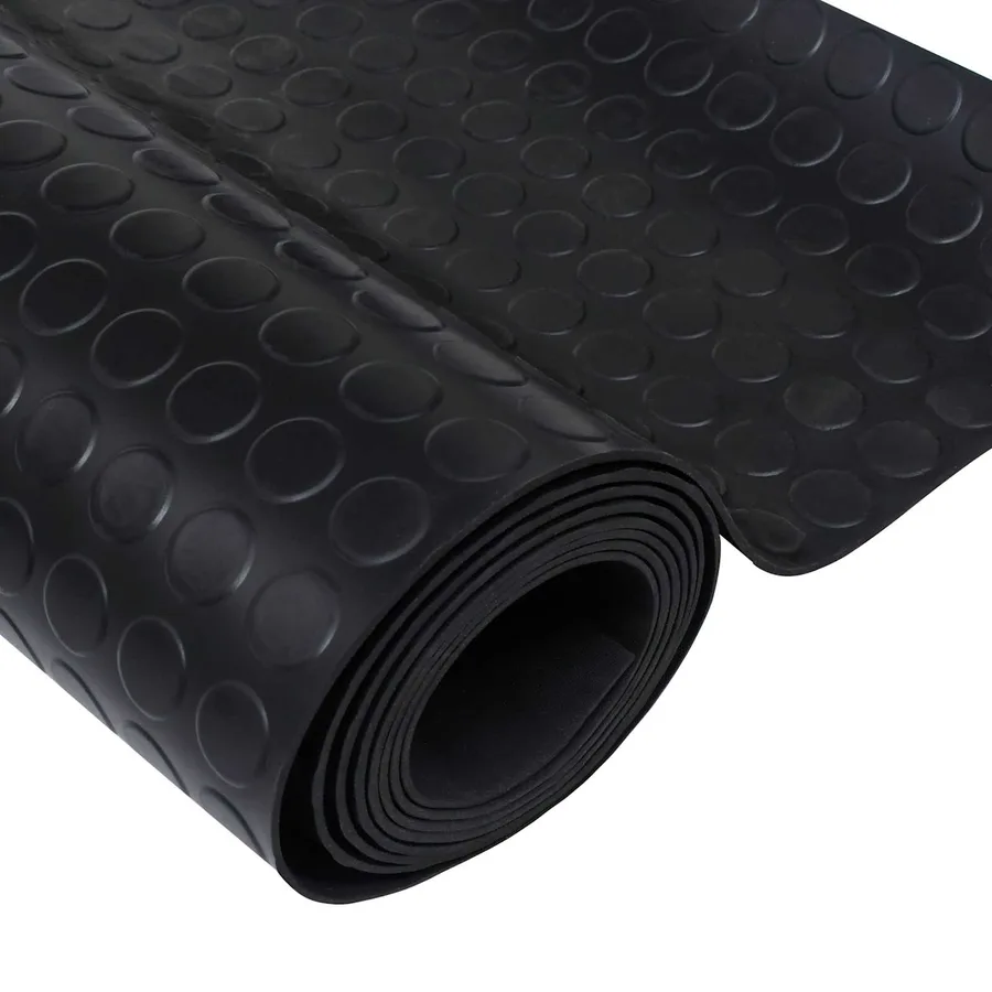 Tapis de sol Noir 1,5 x 2 m Caoutchouc - 5