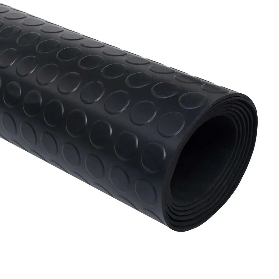 Tapis de sol Noir 1 x 2 m Caoutchouc - 3