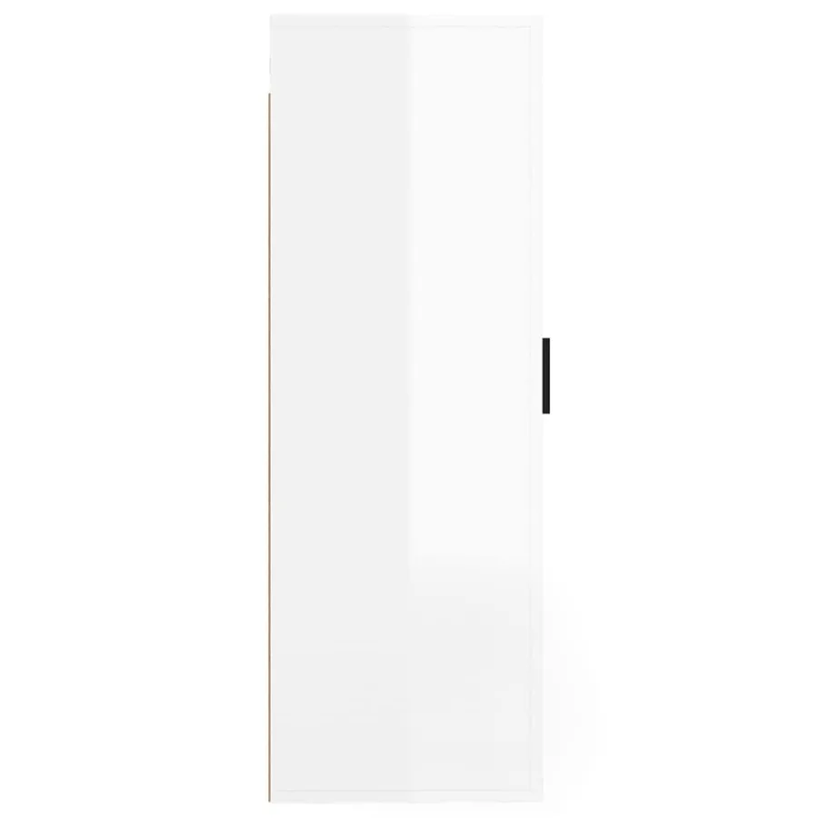Meuble TV mural Blanc brillant 40x34,5x100 cm - 6