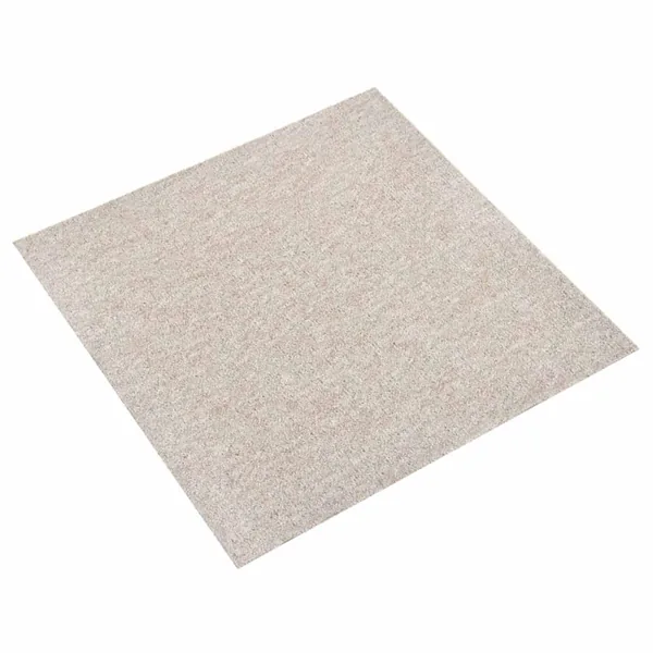 Tapis 20 pcs Beige clair 50 x 50 cm 100% Polypropylène