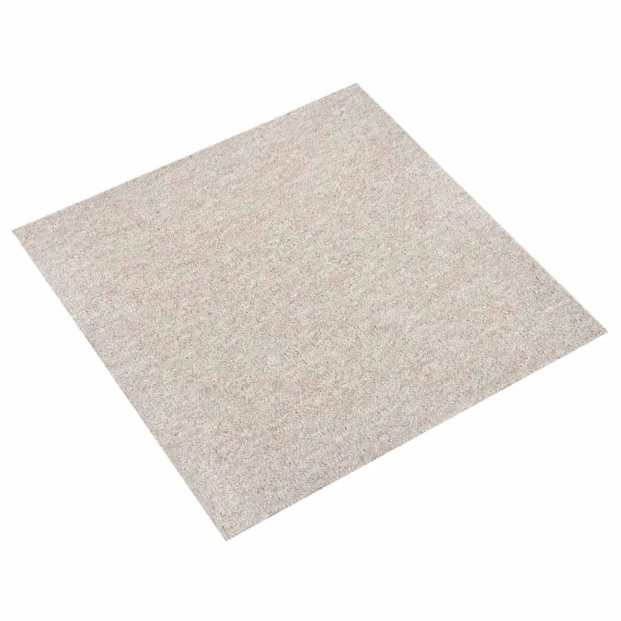 Tapis 20 pcs Beige clair 50 x 50 cm 100% Polypropylène