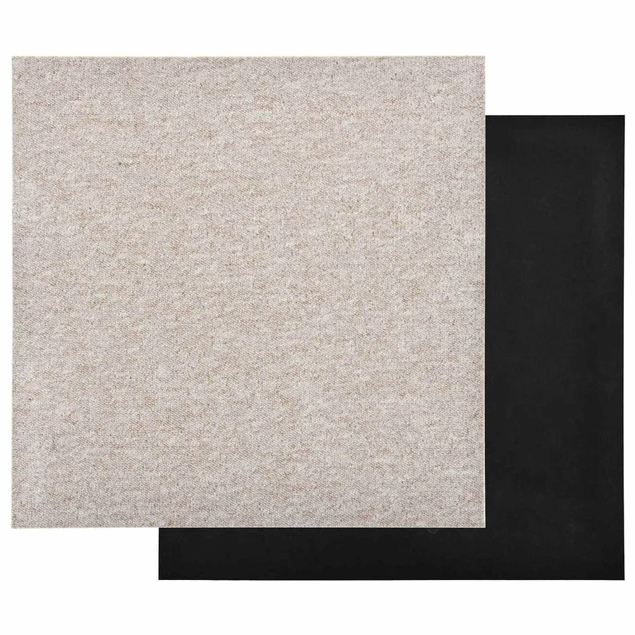Tapis 20 pcs Beige clair 50 x 50 cm 100% Polypropylène - 3