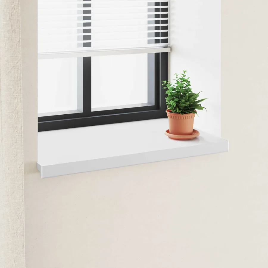 Appui de fenêtre Blanc 80 x 50 x 4,5 cm PVC