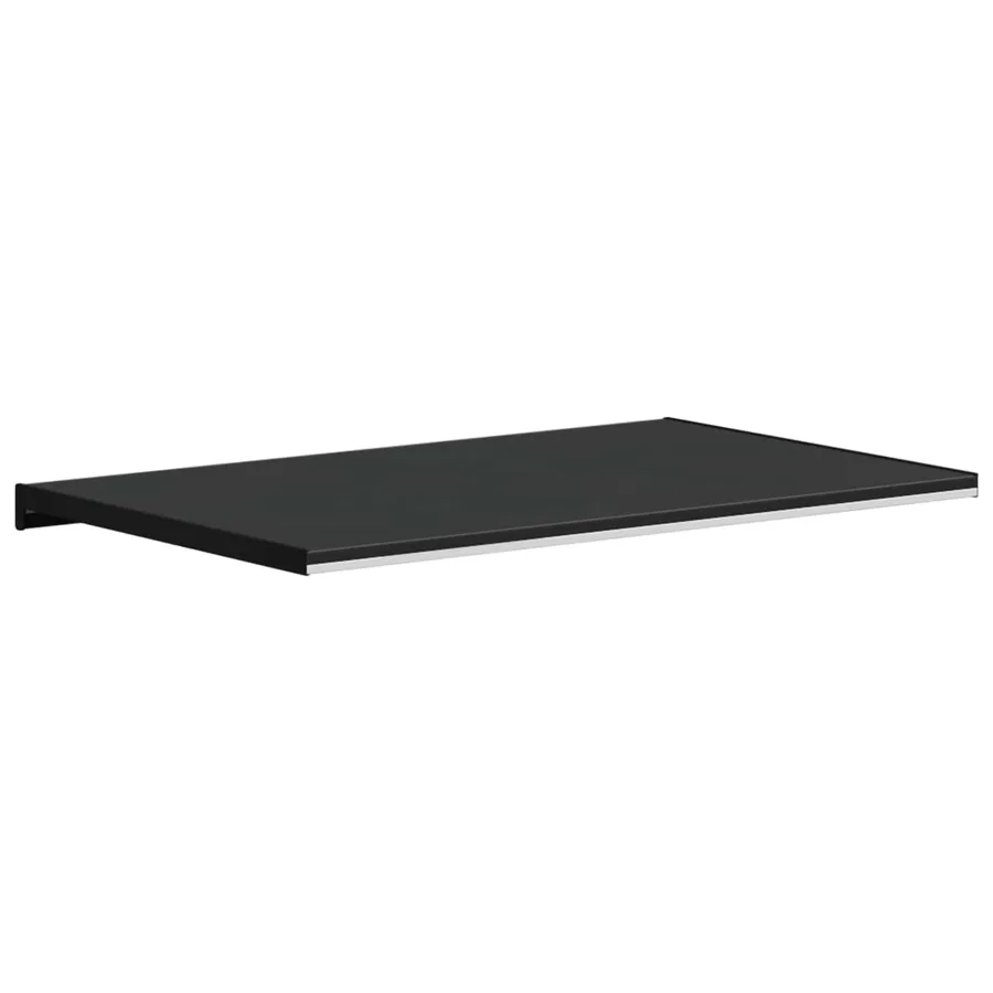 Appui de fenêtre Noir avec grain de bois 80 x 50 x 4,5 cm PVC - 7