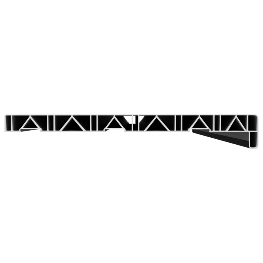 Appui de fenêtre Noir avec grain de bois 140 x 30 x 4,5 cm PVC - 4