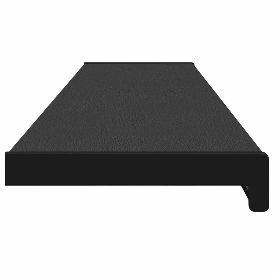 Appui de fenêtre Noir avec grain de bois 120 x 20 x 4,5 cm PVC - 6