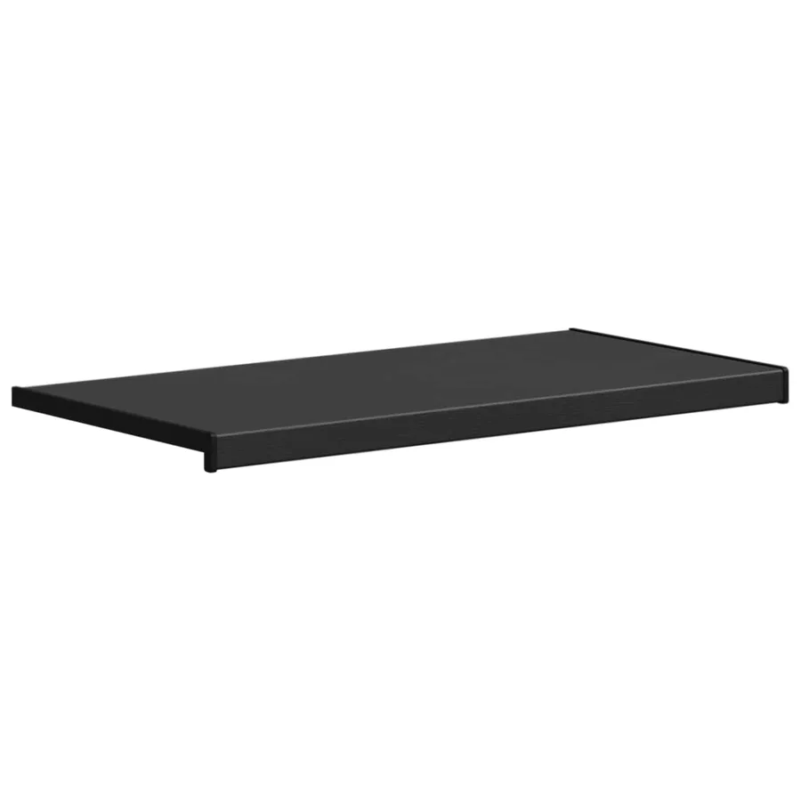 Appui de fenêtre Noir avec grain de bois 80 x 40 x 4,5 cm PVC - 3