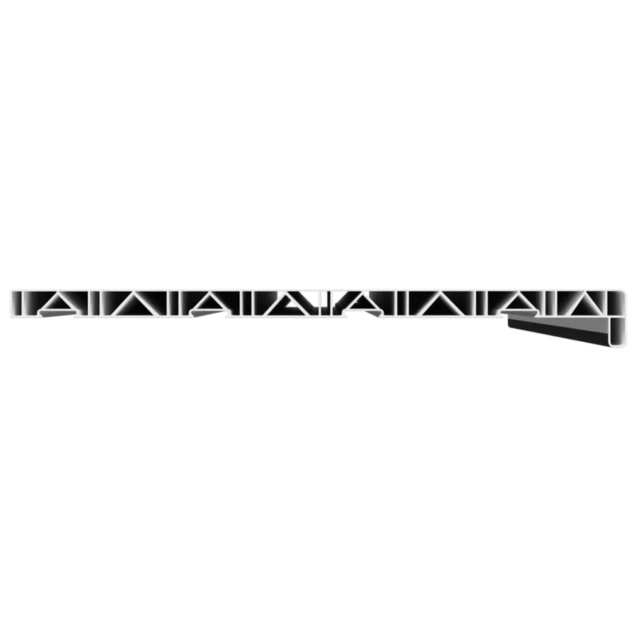 Appui de fenêtre Noir avec grain de bois 80 x 40 x 4,5 cm PVC - 4