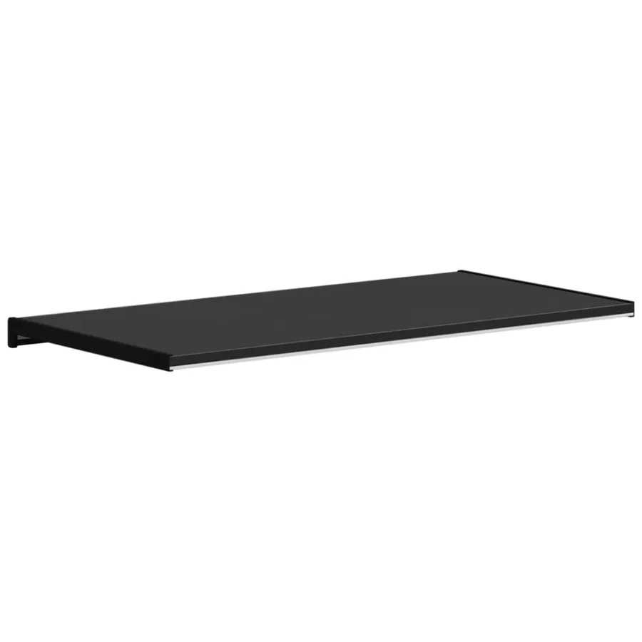 Appui de fenêtre Noir avec grain de bois 80 x 40 x 4,5 cm PVC - 7