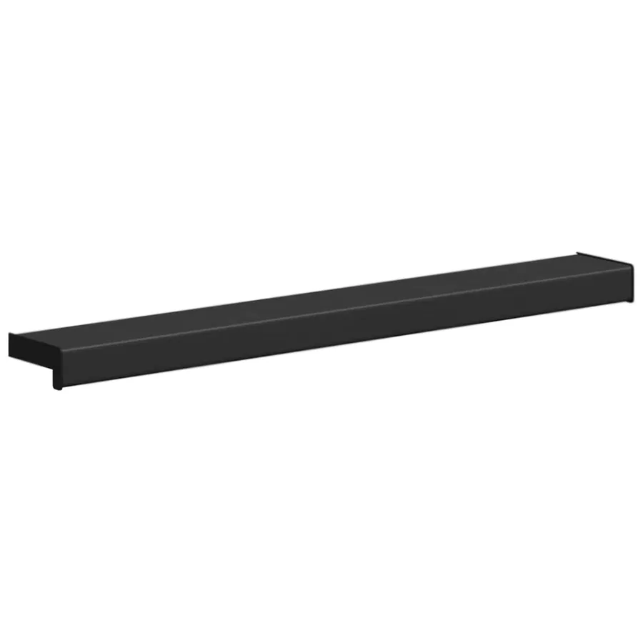 Appui de fenêtre Noir avec grain de bois 80 x 15 x 4,5 cm PVC - 3