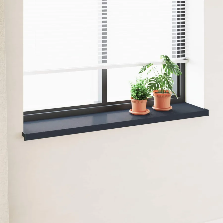 Appui de fenêtre Anthracite avec grain de bois PVC