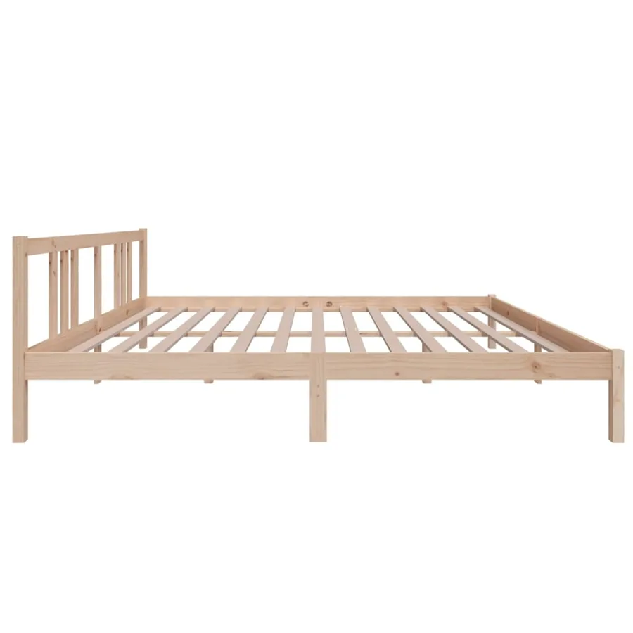Cadre de lit sans matelas bois massif 180x200 cm - 5