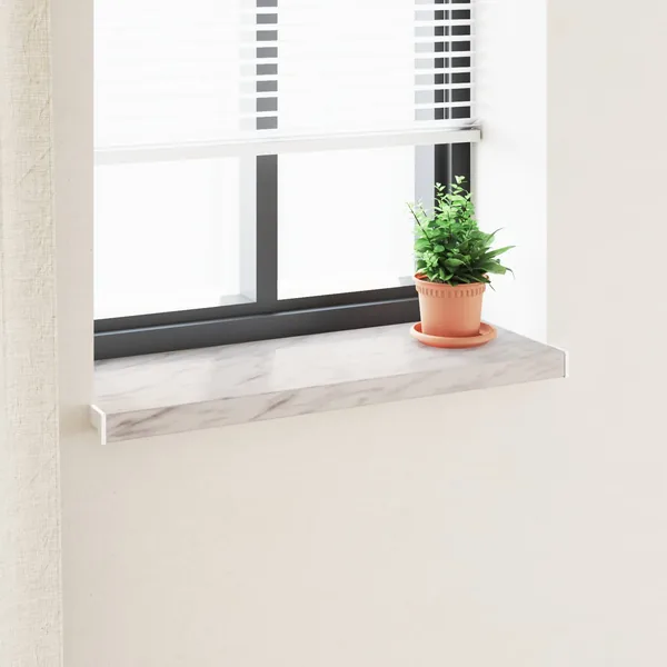 Appui de fenêtre Texture marbre 100 x 35 x 4,5 cm PVC