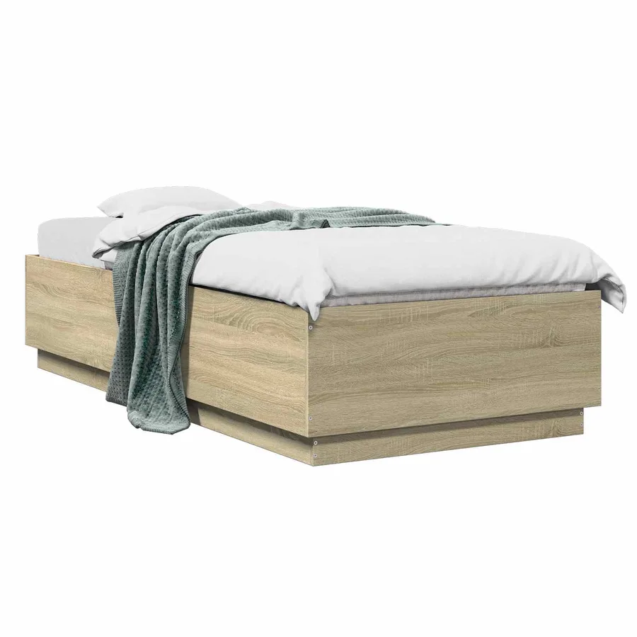 Cadre de lit Chêne Sonoma 80 x 200 cm Bois d'ingénierie - 2