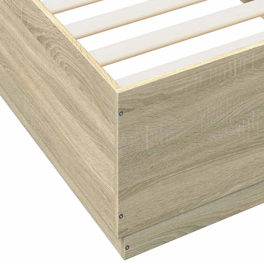 Cadre de lit Chêne Sonoma 80 x 200 cm Bois d'ingénierie - 7