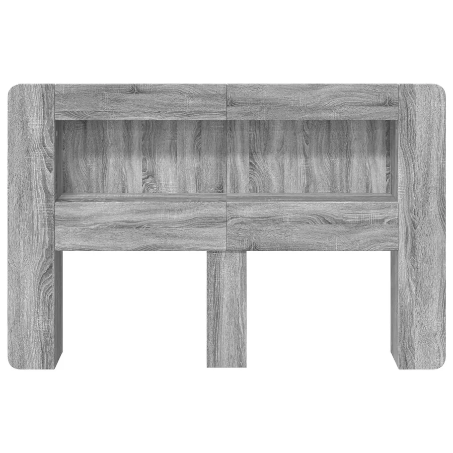 Cabinet de Tête de Lit Sonoma gris Bois d’ingénierie - 5