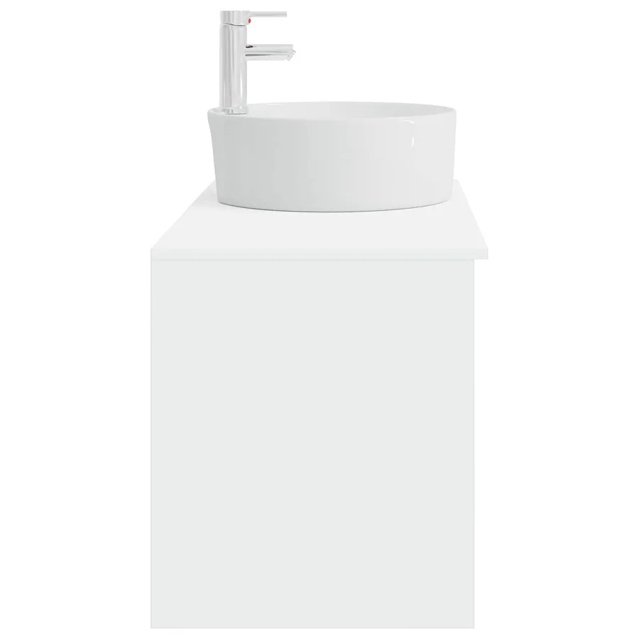 Ensemble de mobilier de salle de bain 2 pcs Blanc - 5