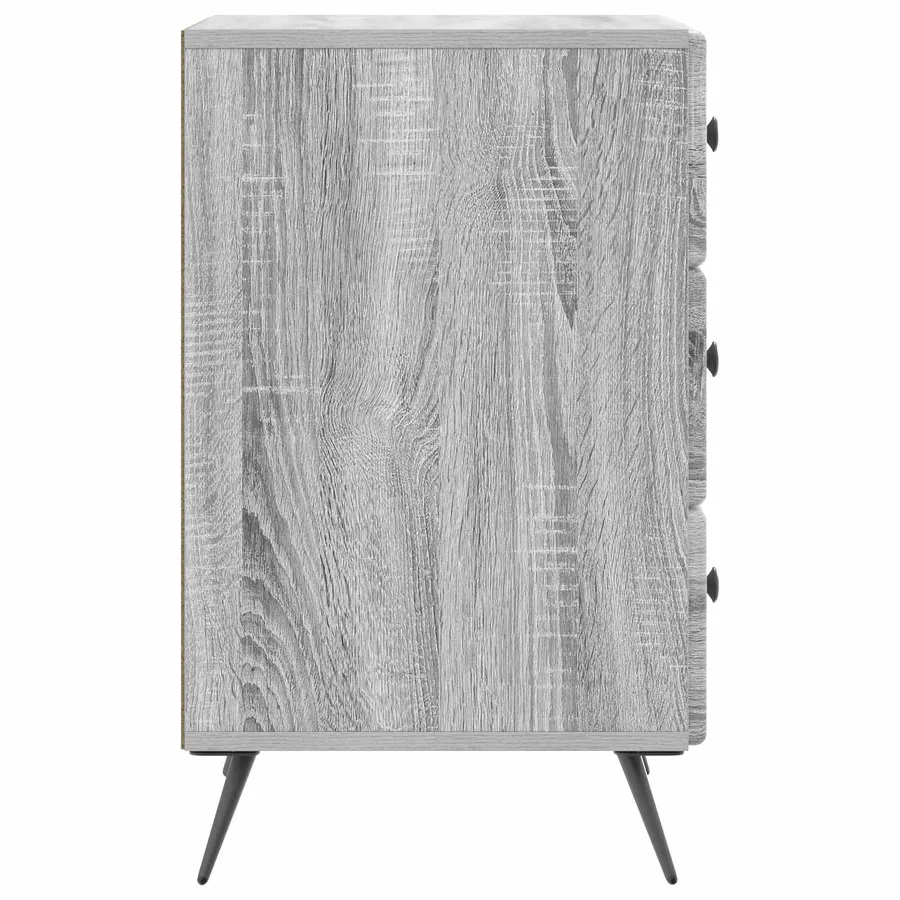 Cabinet de chevet avec tiroir Sonoma gris 43 x 41 x 66,5 cm - 6