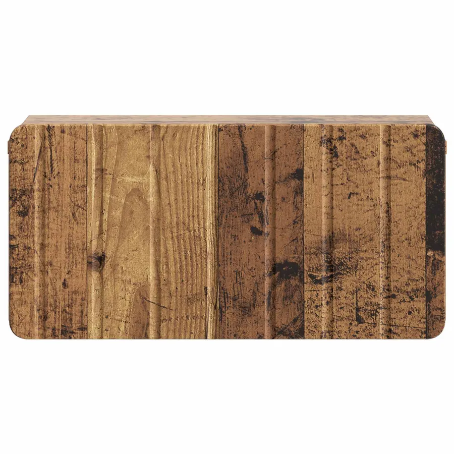 Cabinet de chevet mural 2 pcs Bois ancien 49 x 34,5 x 24 cm - 7