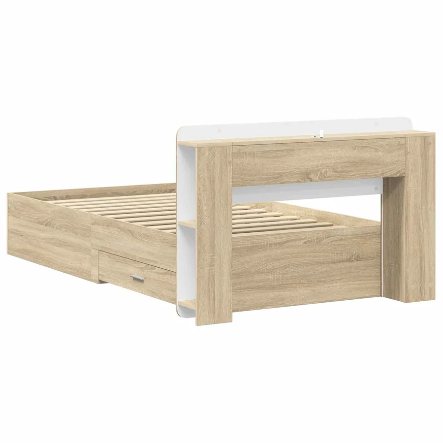 Cadre de lit avec rangement Chêne Sonoma 80 x 200 cm - 6