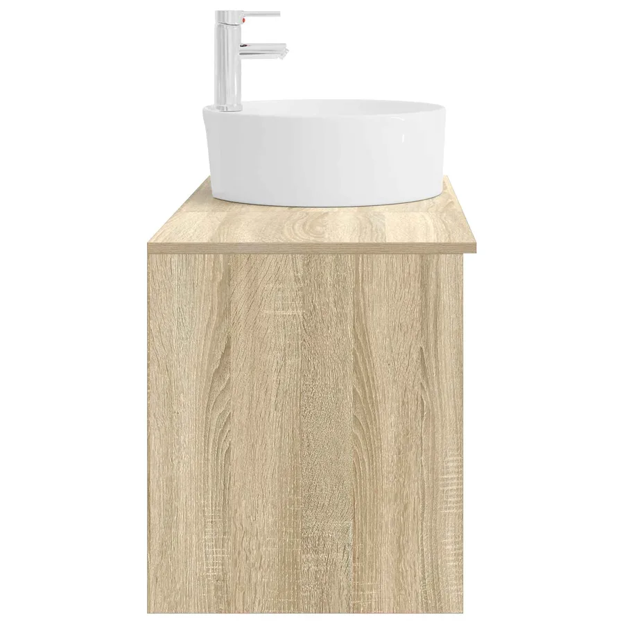 Ensemble de mobilier de salle de bain 2 pcs Chêne Sonoma - 5