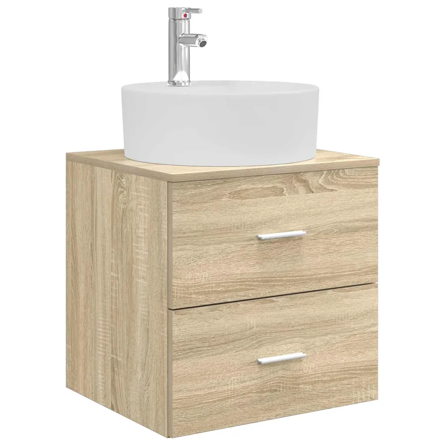 Ensemble de mobilier de salle de bain 5 pcs Chêne Sonoma - 5
