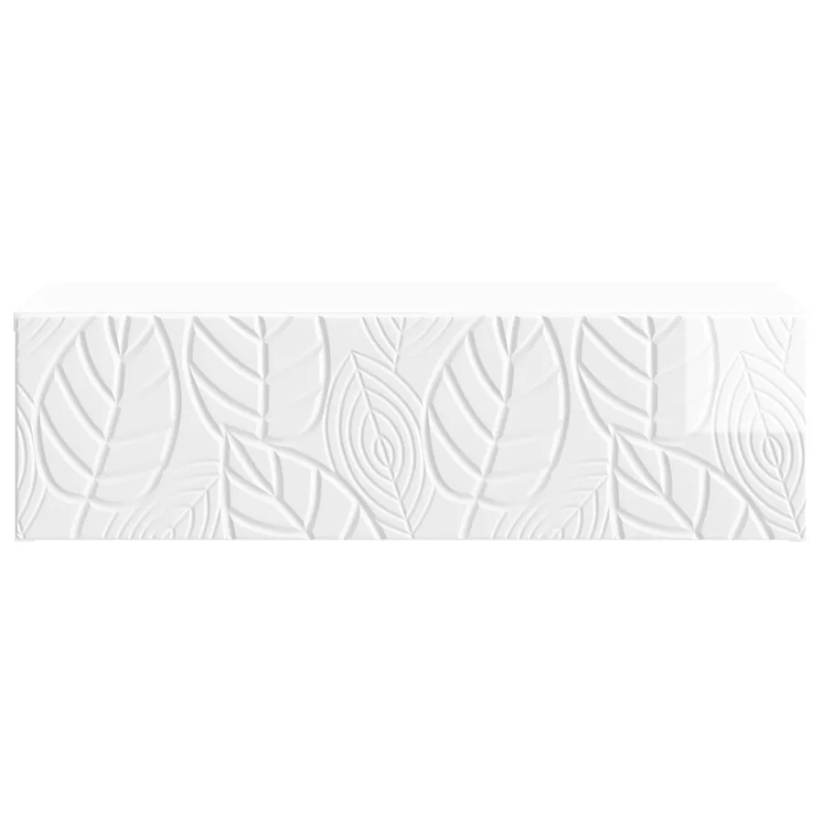 Table d'appoint murale Blanc brillant 87,5 x 34,5 x 17 cm - 4