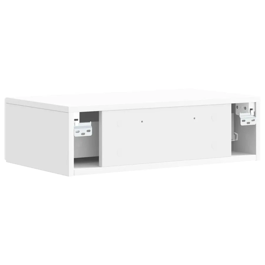 Table d'appoint murale Blanc brillant 87,5 x 34,5 x 17 cm - 6