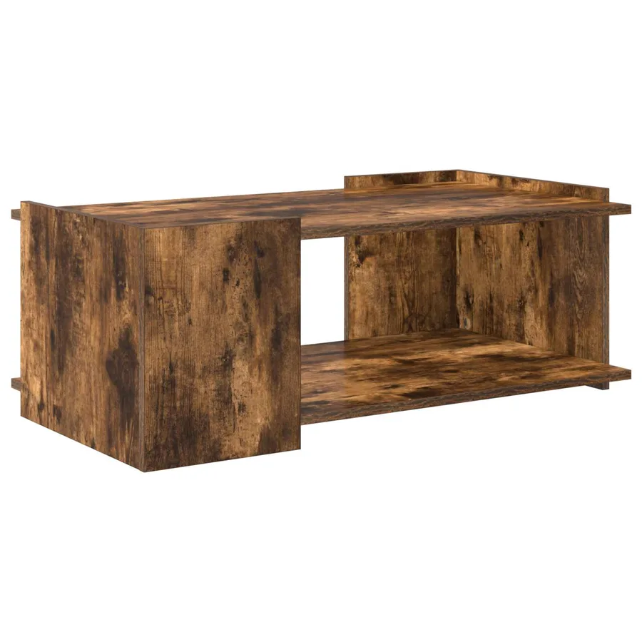 Table basse Chêne fumé 90 x 50 x 33 cm Bois d'ingénierie - 2