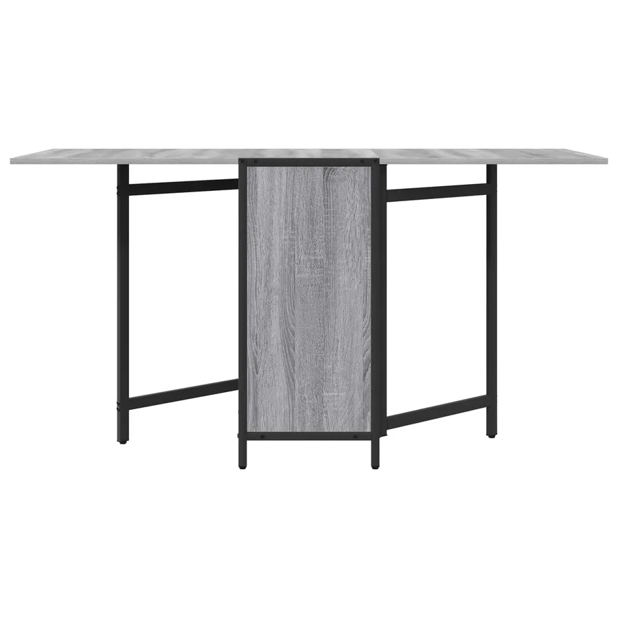 Table à dîner 144 x 60 x 75 cm Bois d'ingénierie Sonoma gris - 5
