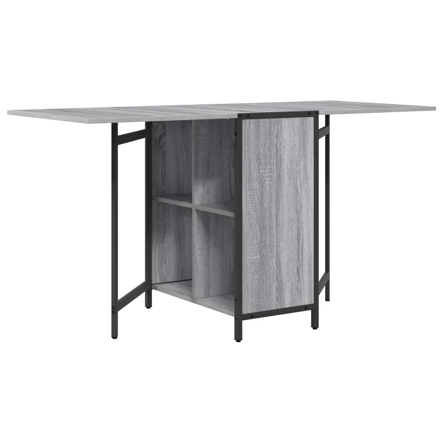 Table à dîner 144 x 60 x 75 cm Bois d'ingénierie Sonoma gris - 7