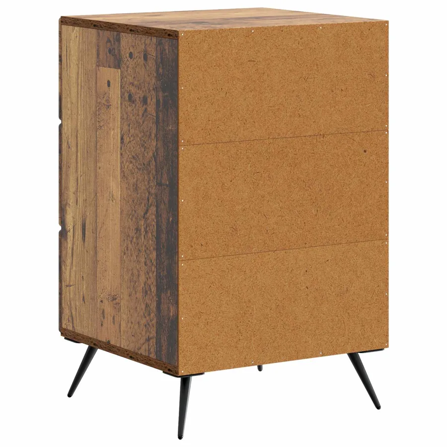 Cabinet de chevet avec tiroir Bois ancien 43 x 41 x 66,5 cm - 7