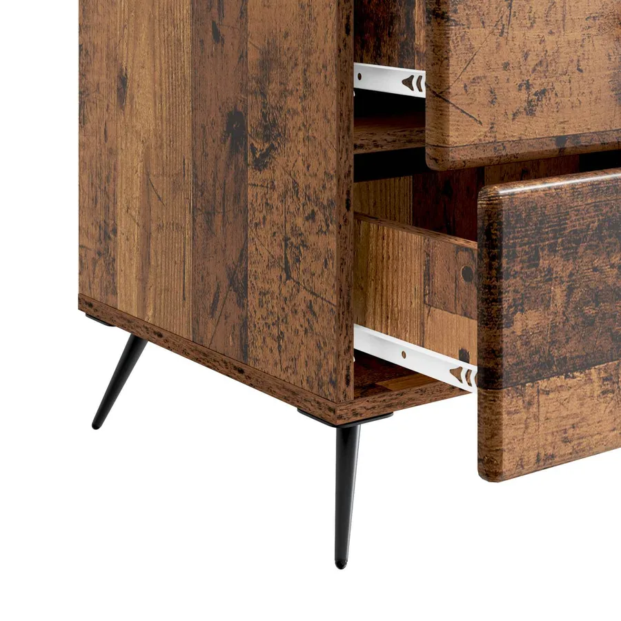 Cabinet de chevet avec tiroir Bois ancien 43 x 41 x 66,5 cm - 9