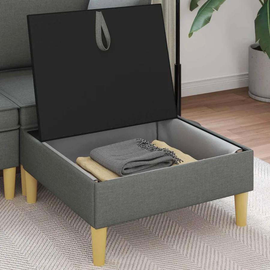 Sofa avec rangement Tissu - 3