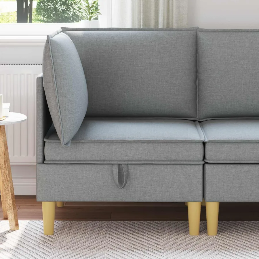 Sofa avec rangement Tissu
