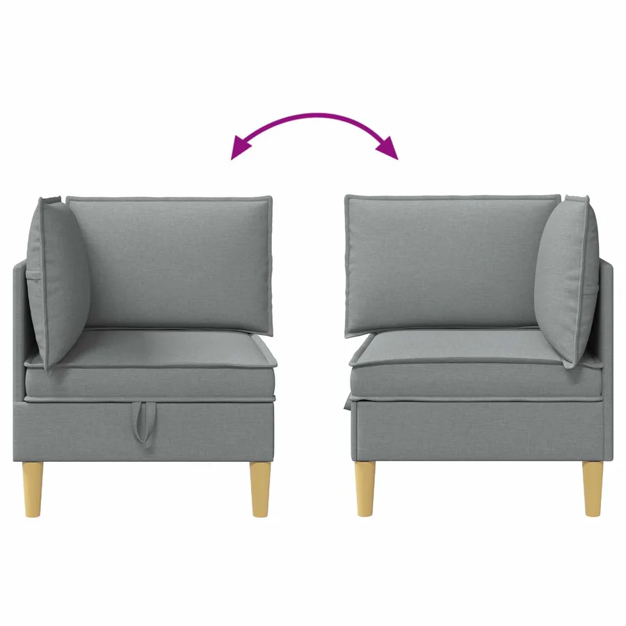 Sofa avec rangement Tissu - 10