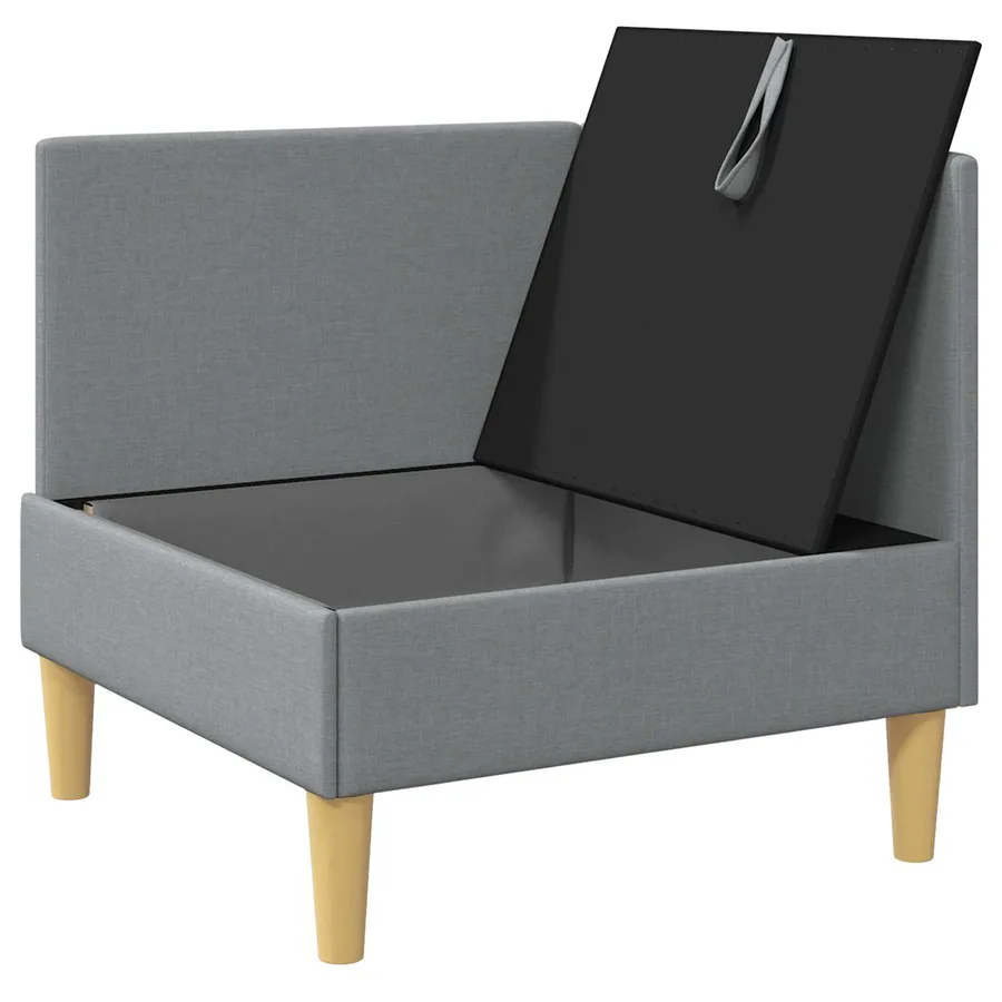 Sofa avec rangement Tissu - 4