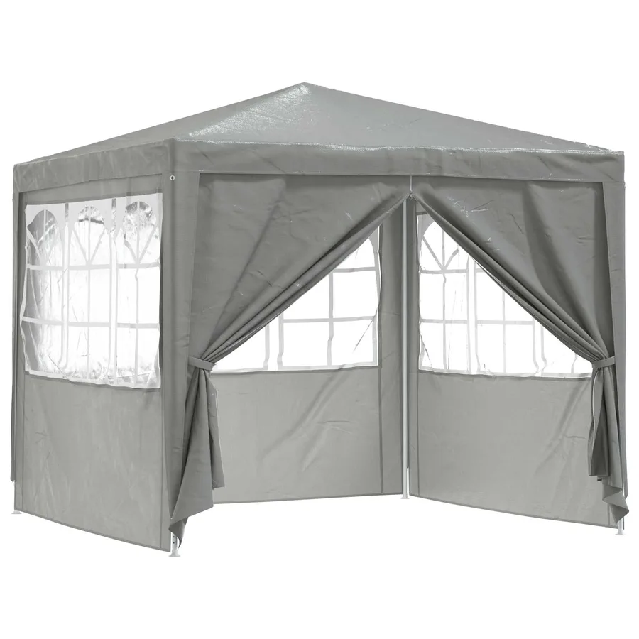 Tente de fête Gris clair 250 x 250 x 240 cm PE et acier - 2