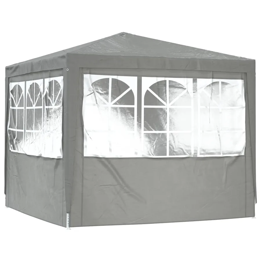 Tente de fête Gris clair 250 x 250 x 240 cm PE et acier - 6