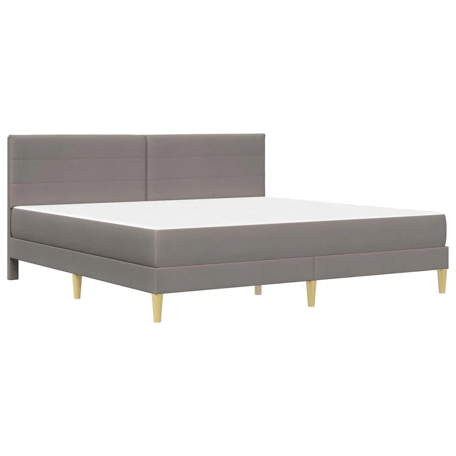 Cadre de lit 200 x 200 cm Taupe - 3