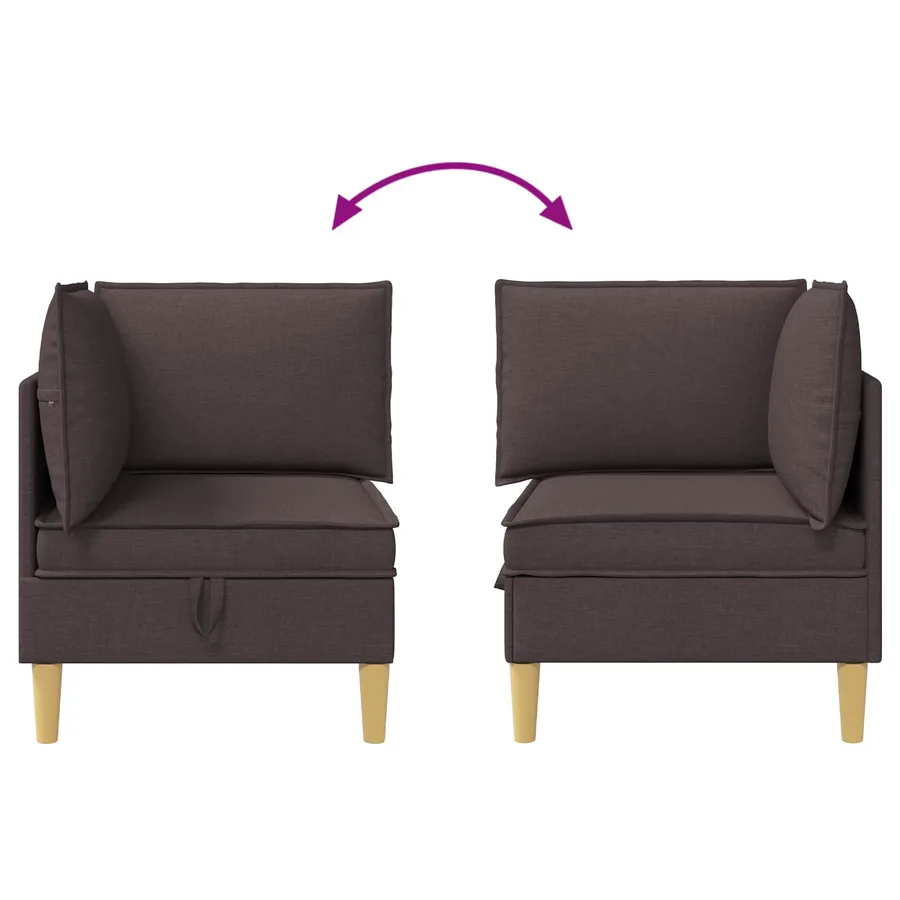 Sofa avec rangement Tissu - 8
