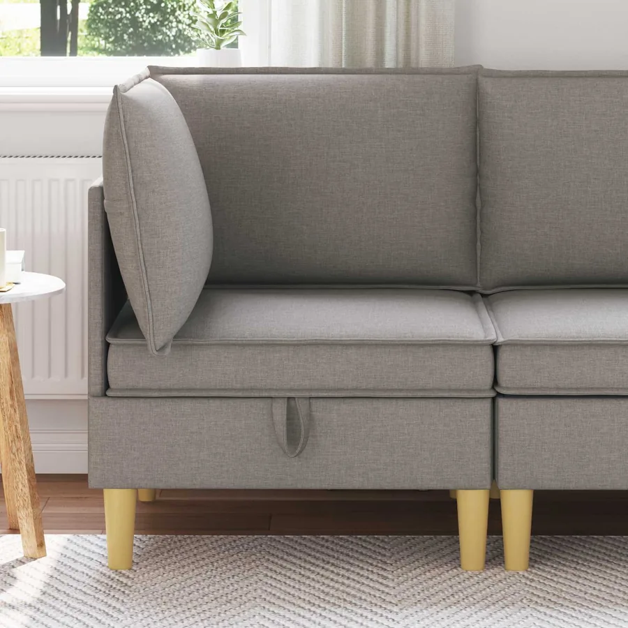 Sofa avec rangement Tissu